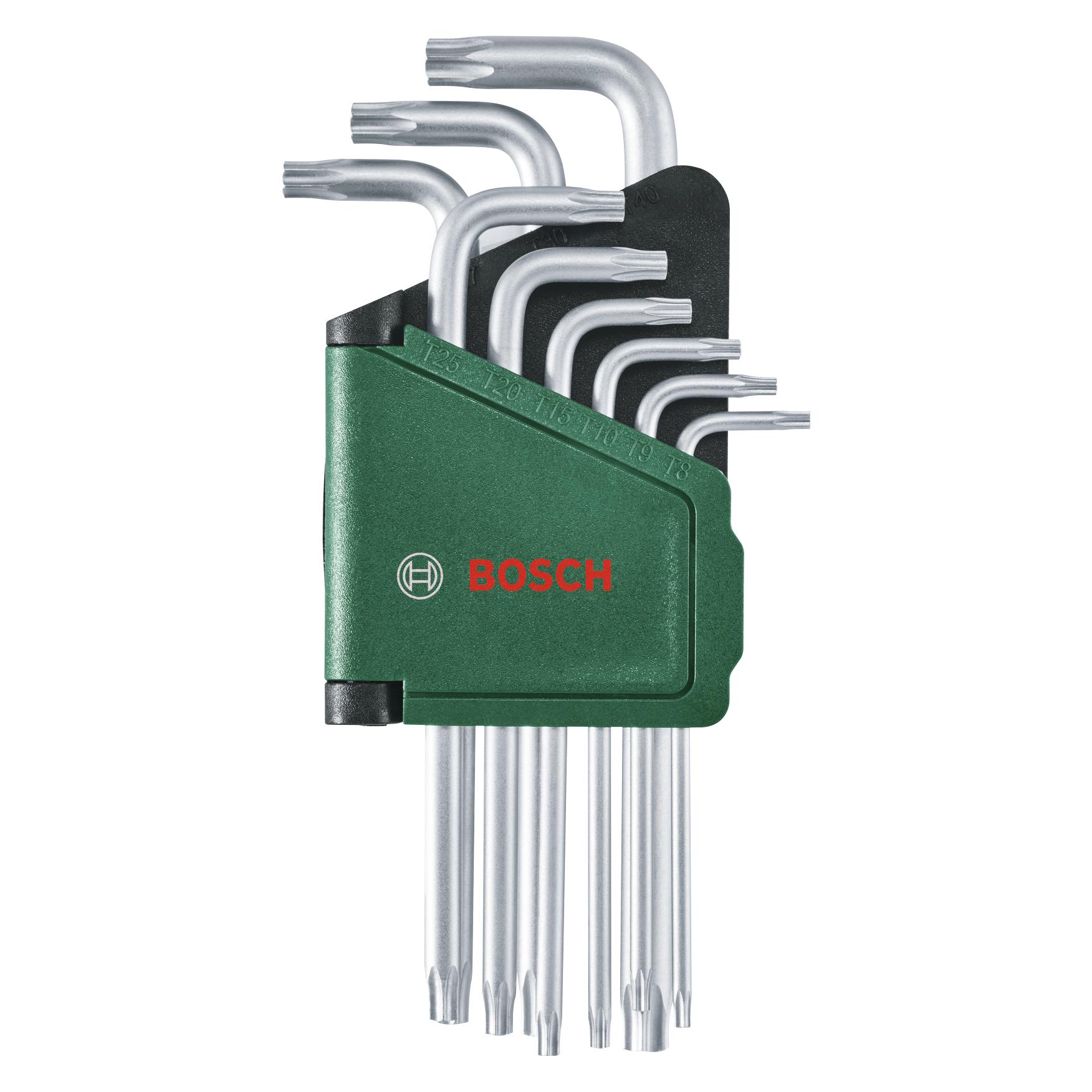 Bosch Professional Innenstern Winkelschlüssel Set, 1600A02Z9C, 9-teilig (1600A02Z9C)