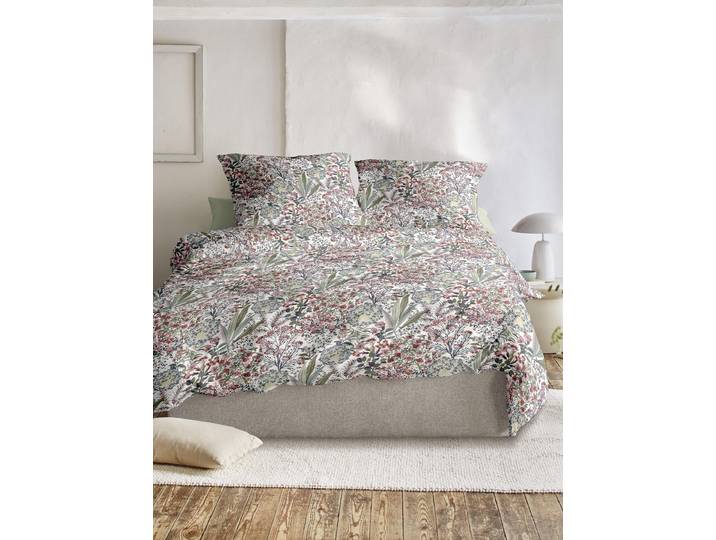 Bettwäsche IRISETTE Wave 8673 , rot, B/L: 155cm x 220cm, 1 Stk., 1 Stk., Mako-Satin, B/L: 80cm x 80cm, 2, Mako-Satin, Obermaterial: 100% Baumwolle, Bettwäsche, Bettwäsche, anschmiegsam und atmungsaktiv, Ganzjahresqualität