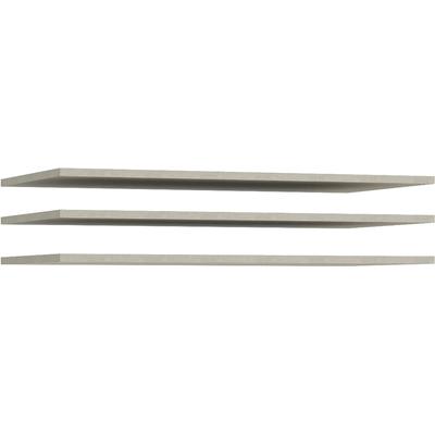 Einlegeboden FORTE, grau, B:76,7cm H:42cm T:1,5cm, Holzwerkstoff, Einlegeböden, Einlegeboden, 3er Set Einlegeboden, variable Positionierung, Textilstruktur