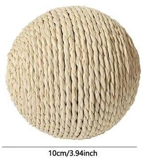 Uplift Essentials Sisal Interactive Cat Scratching Ball off White