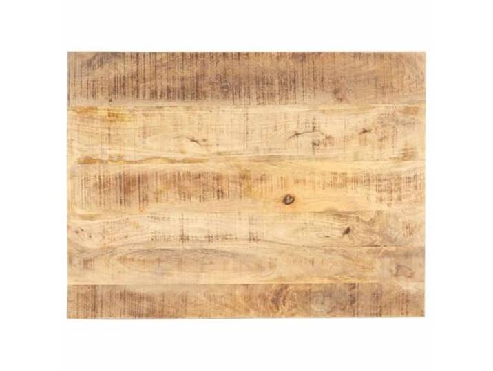 PTUGUOF Tischplatte Massivholz Mango 90x60 cm 15-16 mm Dicke, Rustikaler Industriestil, Für Esszimmer, Restaurant, Cafe, Hotel