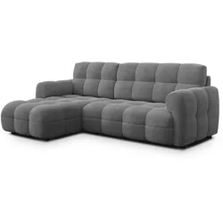 ECKSOFA MELLOW 3-Sitzer, grau
