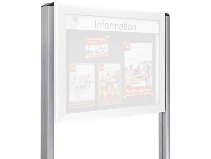 Schaar Design Stauraumvitrine Ständergarnitur für Schaukasten Ideal für den Außenbereich