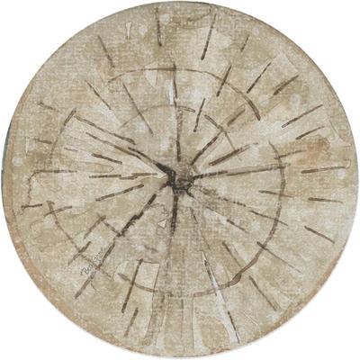 "Thirstystone Nature's Trunk 4 Pack Round Natural Sandstone Coaster 4"" Diameter Manufactured in the USA"