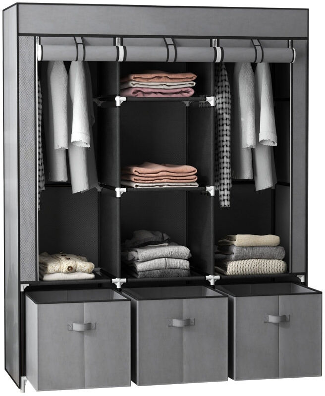 Rebrilliant 125 cm Portable Wardrobe
