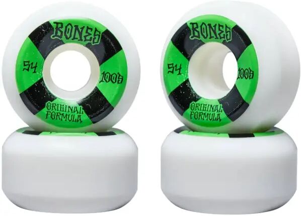 Skateboard Rollen Bones 100's OG Formula V5 4 Stk. (54mm - Grün)