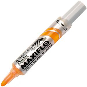 Pentel Whiteboardmarker Maxiflo M, gelb, Rundspitze, Strichbreite 2,5mm, abwischbar