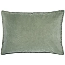 IB Laursen Kissenbezug Velour rechteckig, 52 x 72 cm, olive