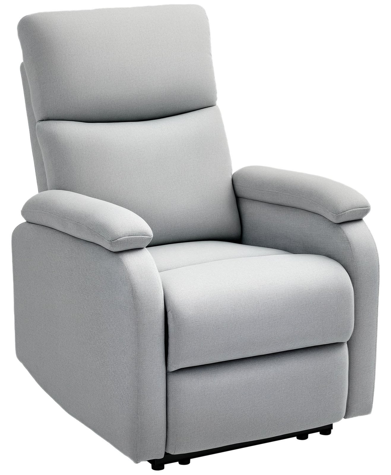 MH Handel Grijs Relaxfauteuil met verstelbare rugleuning en voetensteun