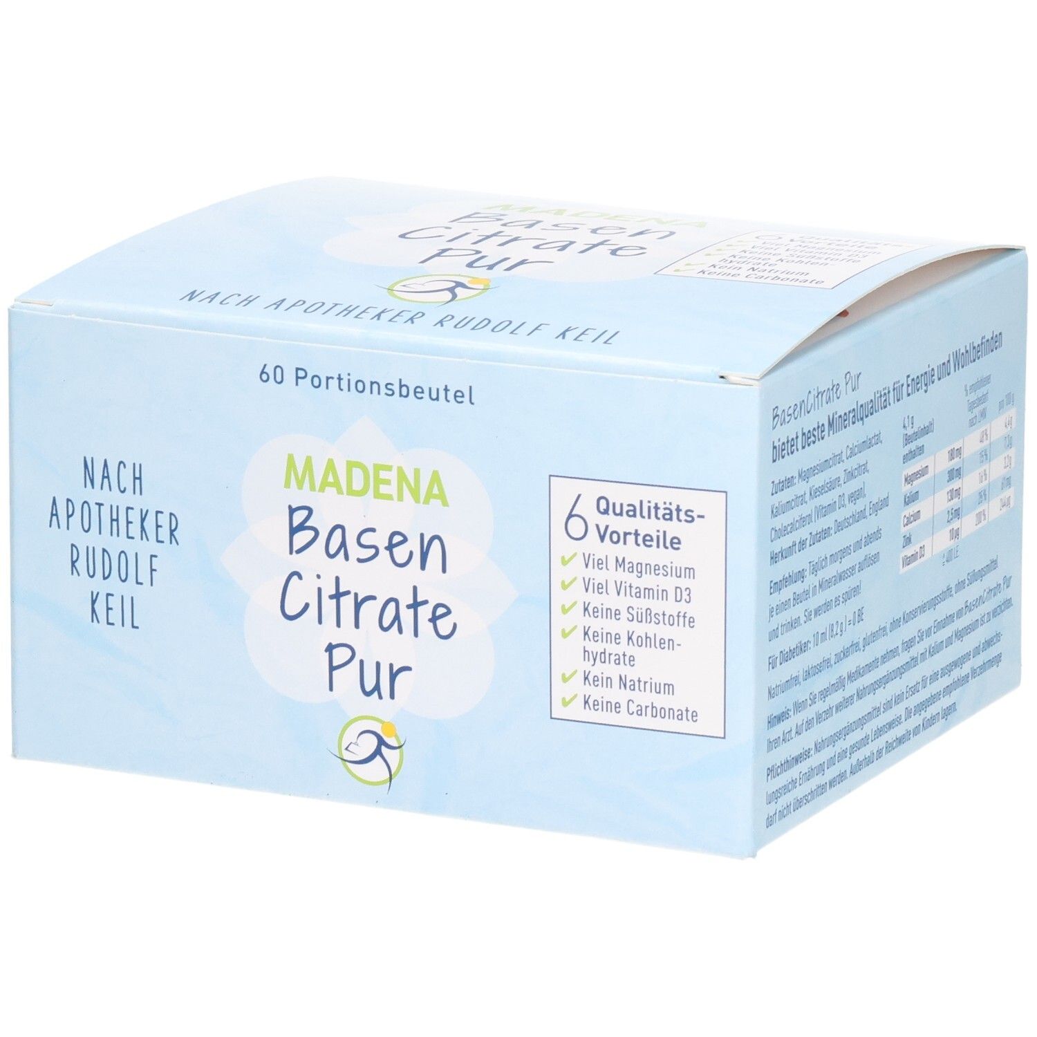 Basen Citrate Pur n.Apotheker Rudolf Keil Pulver 60x4,1 g