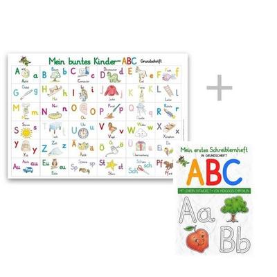Mein buntes Kinder-ABC-Set in Grundschrift, Set von Helga Momm, E & Z Verlag GmbH, 978-3-96840-037-2