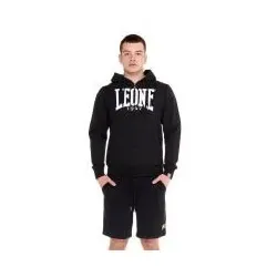 LEONE 1947 Herren Kapuzensweatjacke mit Reißverschluss BIG LOGO