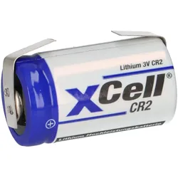 XCell CR2 Lithium Batterie 3V 850 mAh mit U-Lötfahne
