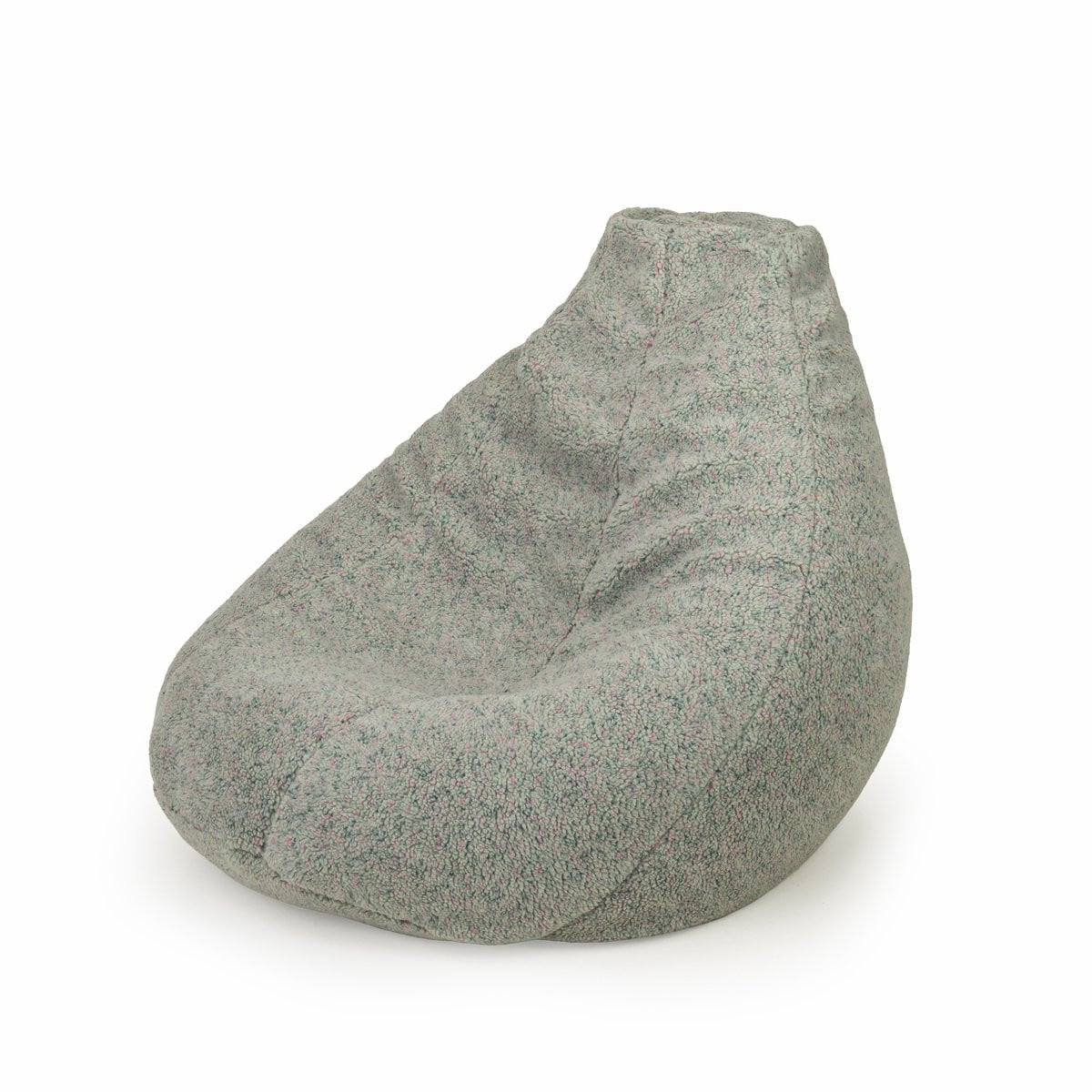 Drop & Sit Compacte Zitzak - Teddy - Gespikkeld - Donkerbeige - 180L