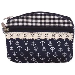 Patchwork Mini-Kosmetiktasche 049 navy
