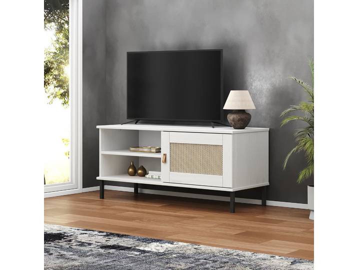 TV Board 105x47cm 'Seattle' Kiefer massiv weiß