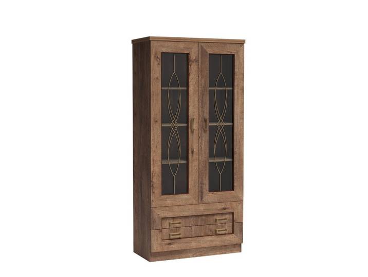VITRINE UDINE 190 / 90 cm in Eichefarben