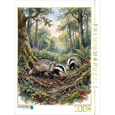 CALVENDO Puzzle Der Dachs | 2000 Teile Lege-Größe 90 × 67 cm Foto-Puzzle für glückliche Stunden