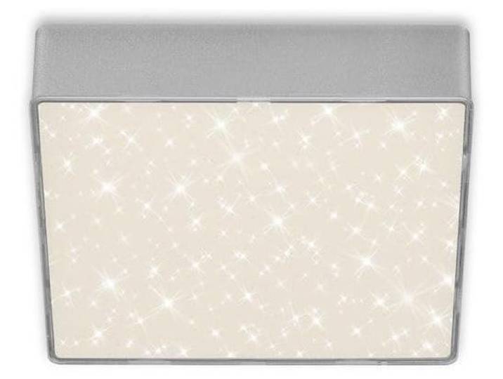 BRILONER - LED Deckenlampe mit Sternenhimmel, rahmenlos, neutralweiße Lichtfarbe