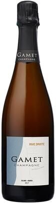 """Gamet Rive Droite Blanc de Noirs Extra Brut Champagne - France"""