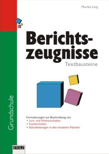 Monika Lang - Textbausteine für Berichtszeugnisse in der Grundschule - Preis vom 30.09.2026 09:01:18 h