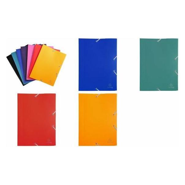 Exacompta Eckspannermappe Opaque Eco, DIN A4, PP, sortiert (A4) (559000E)