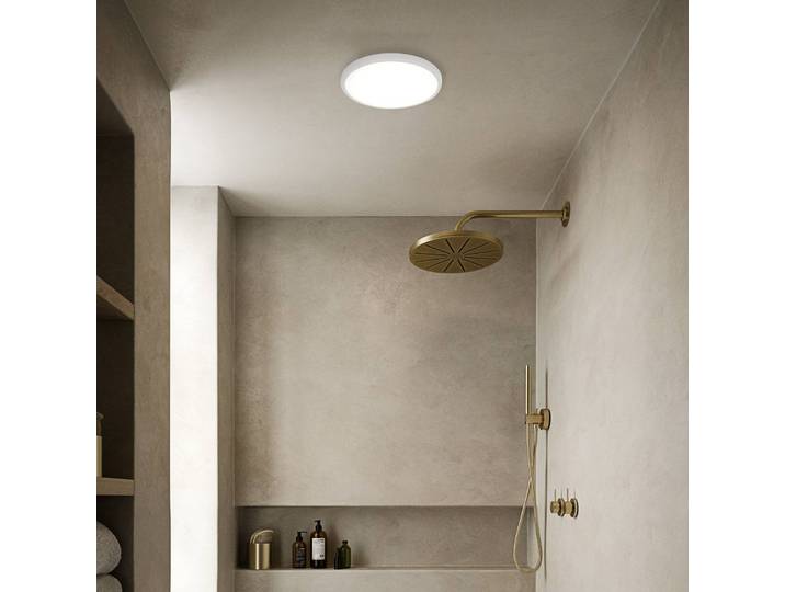 Nordlux Smart Home Deckenlampe Oja Smart, dimmbar, weiß / opal, für Küche, Kunststoff, Smart Home Deckenlampe