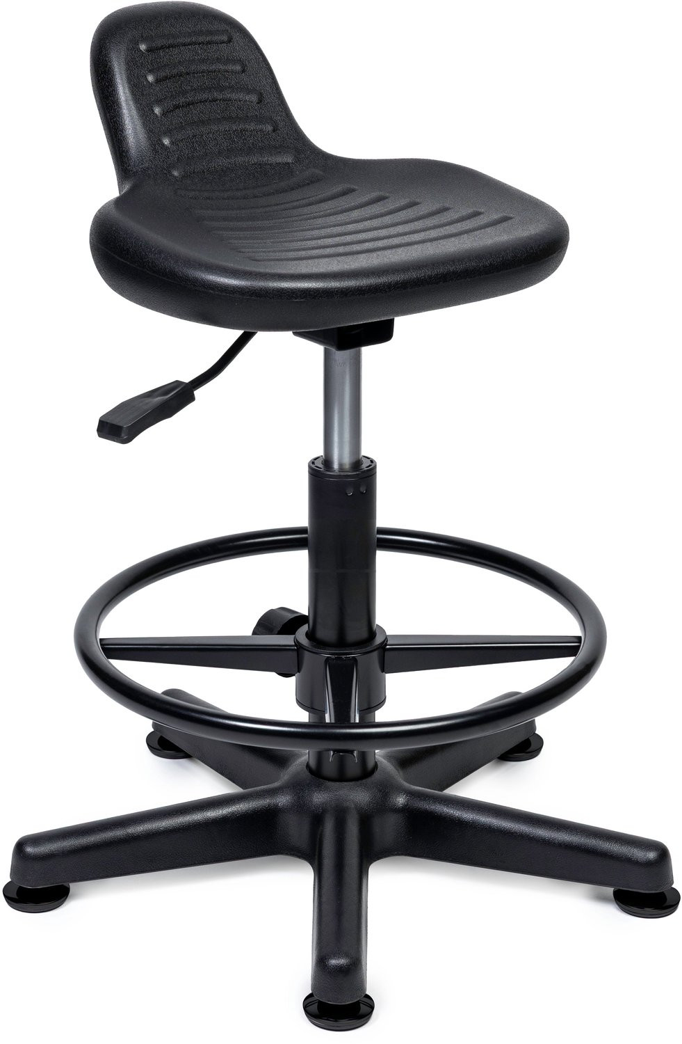 Dromerio Ergonomische Kassakruk Zwart Hoog (55-76 cm) zonder Voetsteun