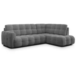 ECKSOFA MELLOW 5-Sitzer, grau