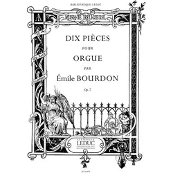 10 Pièces op.7 pour orgue, Fachbücher von Emile Bourdon