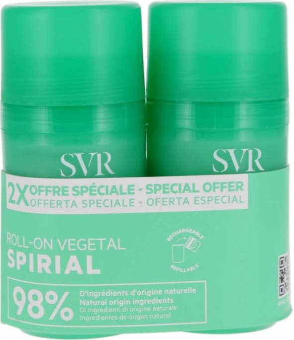 SVR Spirial Végétal Desodorante Antitranspirante 48H Roll-on 2x50ml