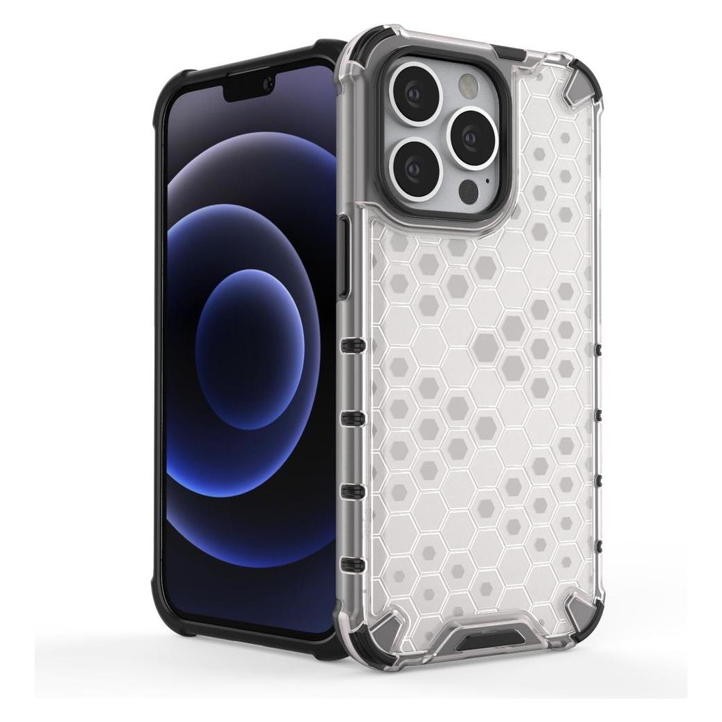 Hurtel Honeycomb Case armor cover with TPU Bumper for iPhone 13 Pro black (Apple iPhone 13 Pro) (1404978613)