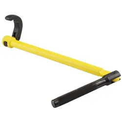 Stanley, Schraubenschlüssel, Standhahnschlüssel (grössenverstellbar, schwenkbarer Griff, gerändelter Haken, Chrom-Vanadium