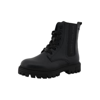 Winterstiefel TOM TAILOR, Damen, Gr. 31, schwarz, Lederimitat, Schuhe Winterstiefel, in bequemer Form