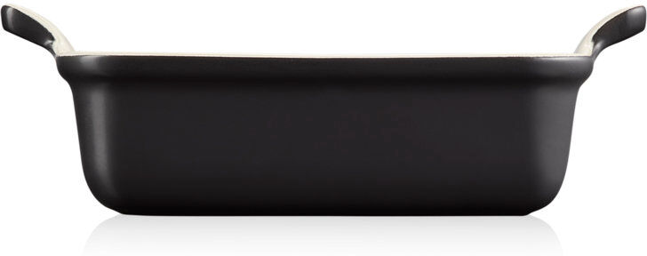 Le Creuset Stoneware Heritage Rectangular Dish Satin Black 19cm/1.1L