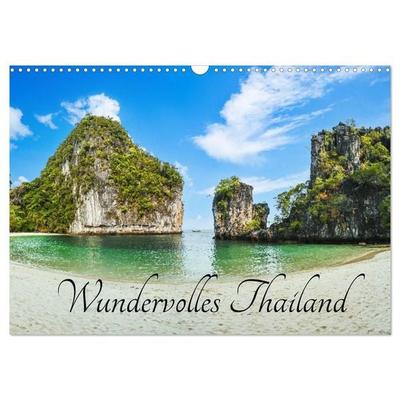 Wundervolles Thailand (Wandkalender 2027 DIN A3 quer), CALVENDO Monatskalender