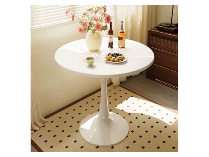 Sofa-Beistelltisch for kleine Räume Wasserdicht und leicht zu reinigen Gesund und umweltfreundlich(White,50X73cm)