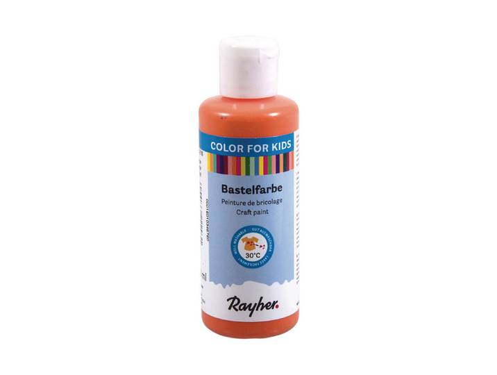 Rayher Kinder-Bastelfarbe Orange 80 ml