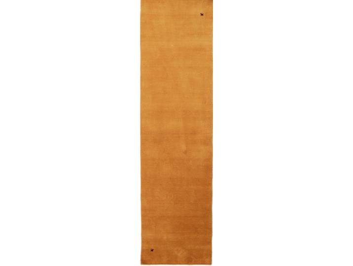 Loom Gabbeh Gold Teppich 82x248 Loomgeknüpft Modern Orientteppich Läufer Wolle