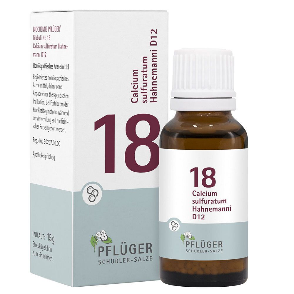 Biochemie Pflüger 18 Calcium sulfuratum D 12 Glob. 15 g Globuli
