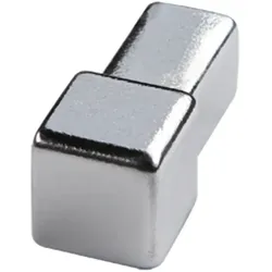 Quadratprofil / Ecken Chrom-Optik, schwarz, gold - 10,0 mm, Chrom-Optik, Innen-/Aussenecke Vollmaterial Edelstahl