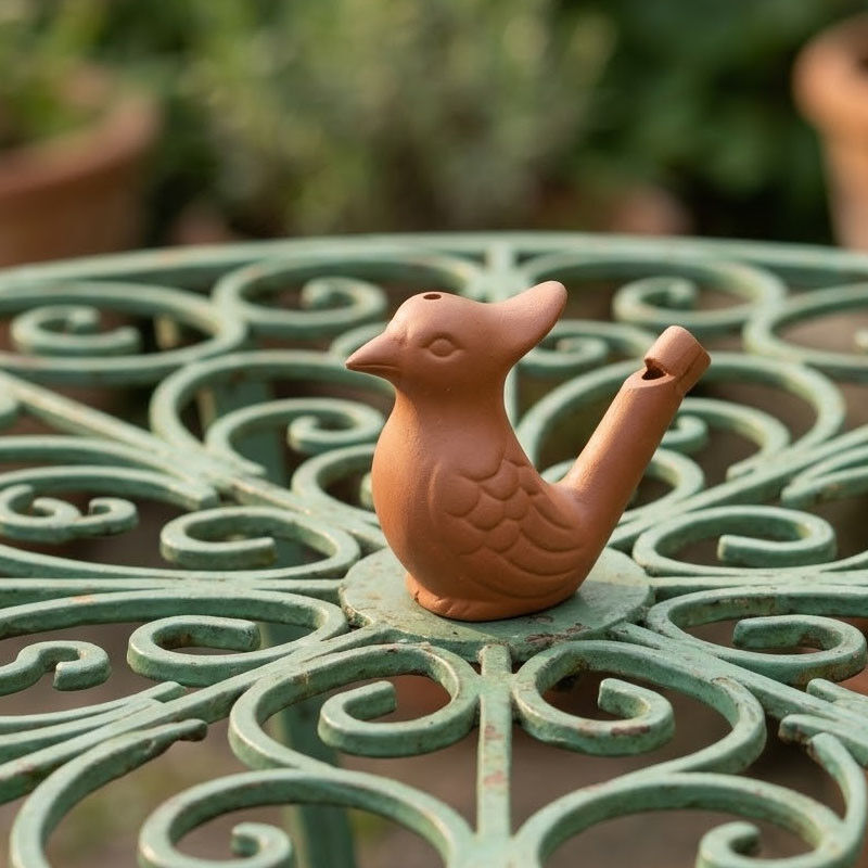 Pure Sifflet à eau poule en argile chant oiseau