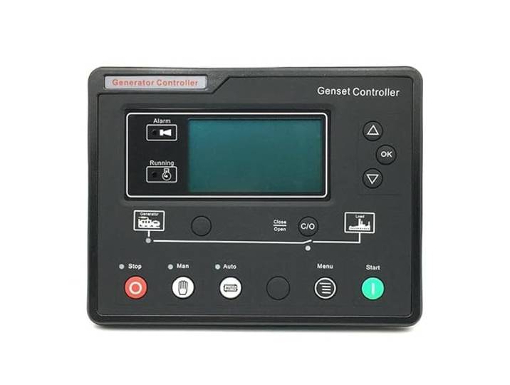 Generator LCD Start Controller Passend for 6120U 6110U DC8-35V 132x64 LCD AMF Netzausfall-Generator-Panel-Ersatzteile
