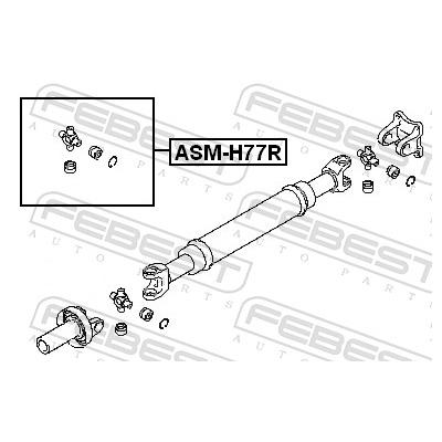 FEBEST Gelenk, Längswelle ASM-H77R für MITSUBISHI