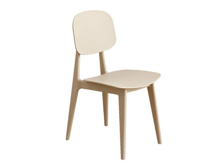 Kenay Chaise de salle à manger Polipropylène style rétro Moutarde-HELM Beige