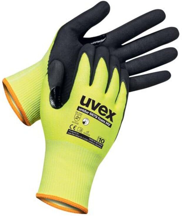 uvex Schutzhandschuh unidur 6679 foam HV Größe 6 ; UVEX SAFETY Gloves GmbH & Co. KG (6089406)
