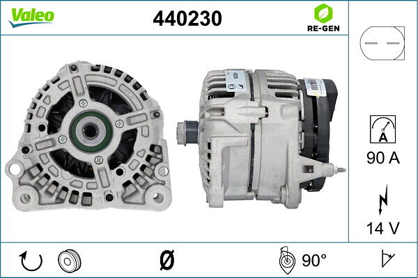 Valeo Generator Remanufactured Premium 440230 Für Vw