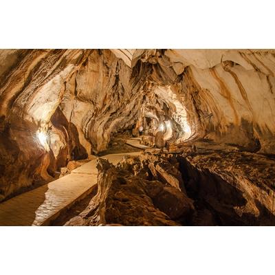 Fototapete PAPERMOON "Höhle", bunt, B:3,5m L:2,6m, Vlies, Tapeten