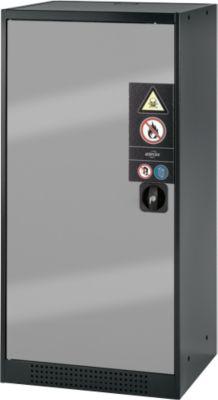 Chemikalienschrank Asecos CS-CLASSIC, Flügeltür, 2 Böden, 545x520x1105 mm, silber