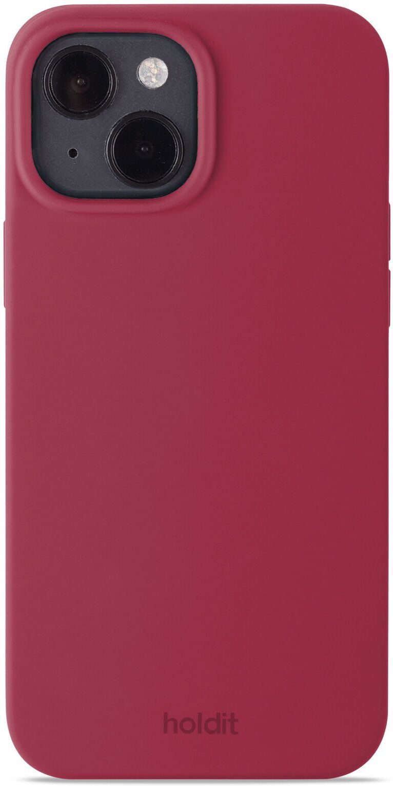 HoldIt nachhaltige Handyhülle   iPhone 15   Roter Samt - Refurbished